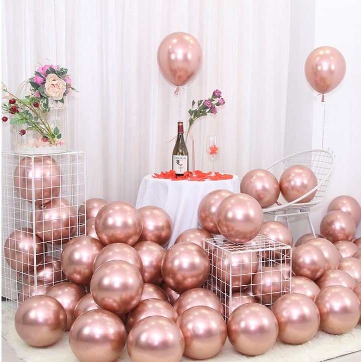 100Pcs 10Inch 1.8g Latex Balloon Pearlescent Metallic Balloon for Birthday Party Wedding Decoration (2103L) - Image 13
