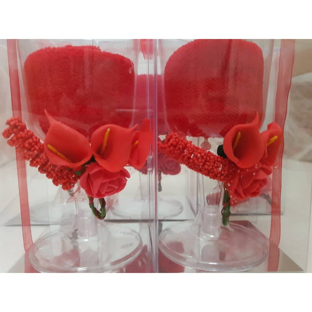 READY IN STOCK Goblet Towel 5 Colors Hand Towel Washcloth Wedding Party Gifts Drop Ship Support(230L) - Image 12