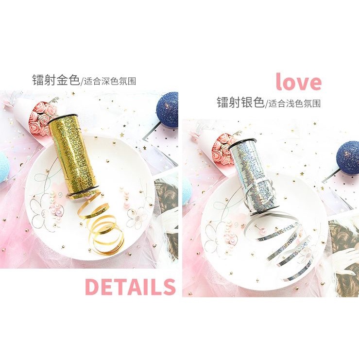 5mm*100m Foil Helium Balloon Ribbon Wedding Birthday Party Decoration Air Balloon Wrapping(461L) - Image 2
