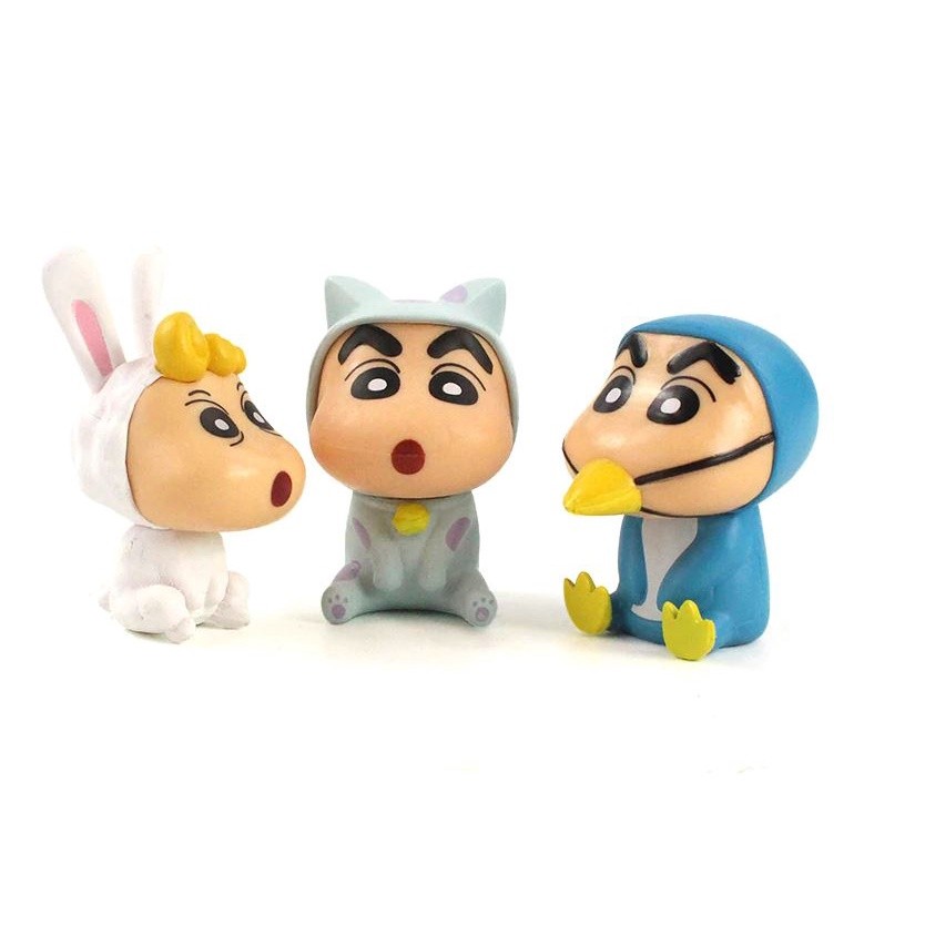 1pcs Crayon Shin-Chan Figures Shinnosuke Nohara Shinchan Cosplay Animals Bird Cat Dog Cow Rabbit Butterfly(964L) - Image 6