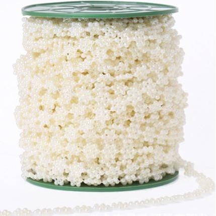 1yard ABS Imitation Pearl SAKURA Chain Trim for Jewelry Making Accessories Line Cord Thread DIY Wedding Decor (2089L) - Image 2