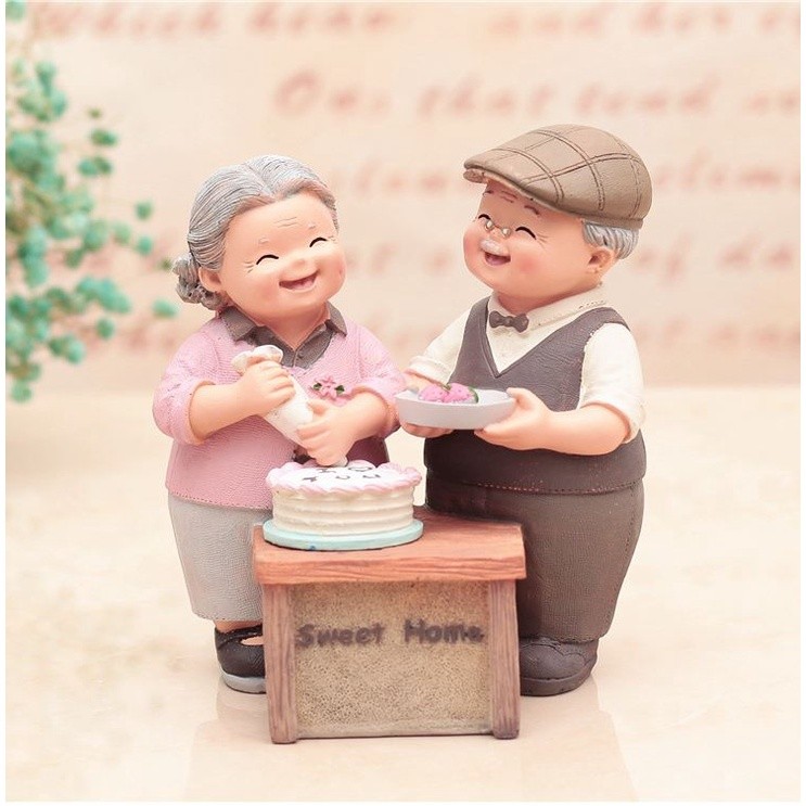 Grandparents Model Ornament Creative Sweety Lovers Couple Ornaments Modern Home Decoration Living Room (1304L) - Image 13