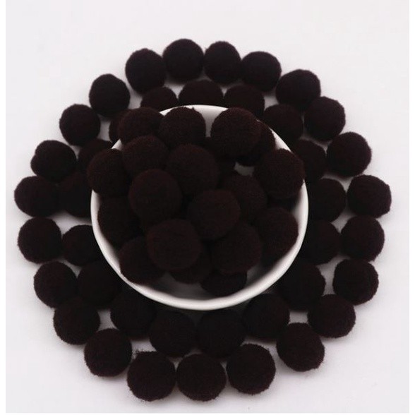 25mm (12pcs/pack) DIY Fluffy Soft Pompom Plush Pom Poms Ball Macaron Pompones Handmade Sewing Craft Kids Toy (2135L) - Image 6