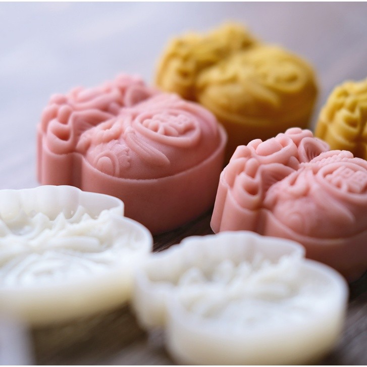 50g/75g Blessing Bag Shaped Mooncake Mold New Year's Greetings Baking Mold Hand Pressure Bean Paste元宝福袋月饼模具(2220L)