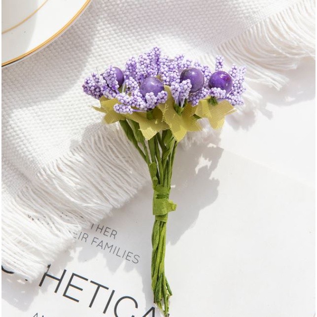 10pcs PE foam stamen wedding home decor accessories for diy wreath gifts Artificial flowers(625L) - Image 13