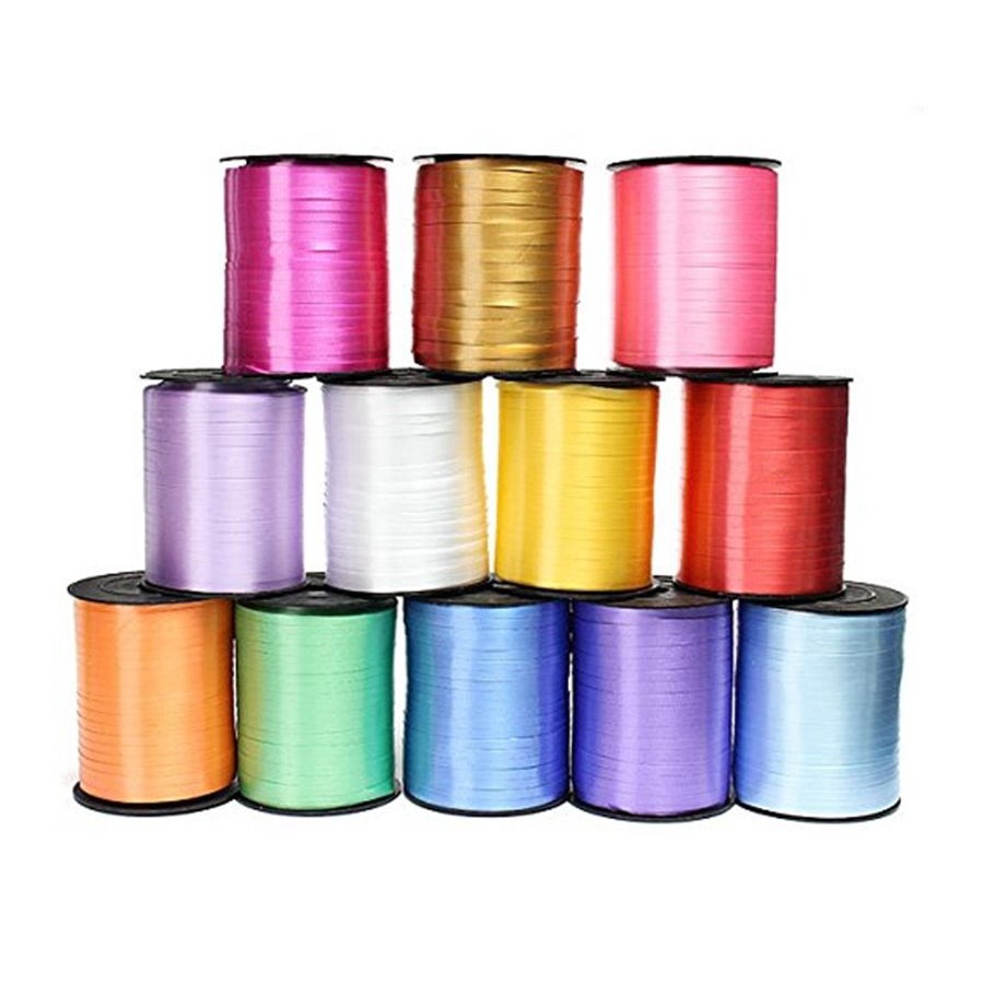250yard/roll Balloons Ribbon for Party Decoration Birthday Gifts DIY Packing Wedding Foil Satin Ribbons (695L)