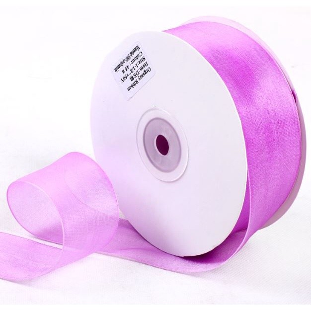 1Yard 4cm Sheer Chiffon Ribbon Organza Satin Ribbons For Gift Wrapping Bow Wedding Bouquets Party Decor Ribbon(2108L) - Image 8