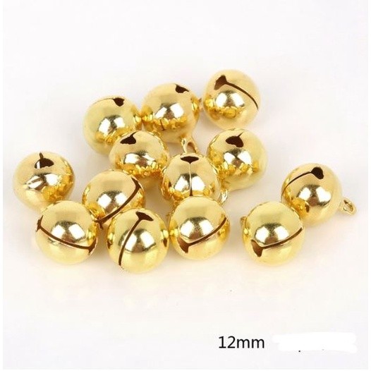 8/10/12/14/16/18/20mm Silver Gold Jingle Bells Pendants Hanging Christmas Tree Ornaments Christmas Decoration DIY(2268L) - Image 6