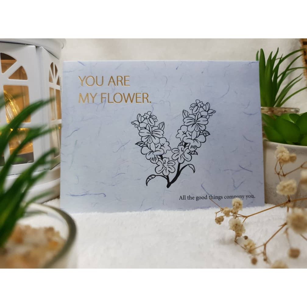 1pc Creative Greeting Cards Love You Thank You Cards Message Cards Gift Box Decoration Cards Gold Stamped Flower(1605L) - Image 12