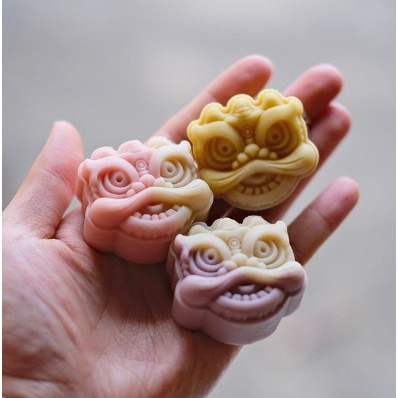 25g/75g 3D Mooncake Mold National Tide Style Lion Patterns comal para tortillas Molds Press Cookie Mould 醒狮月饼模具(2202L) - Image 8