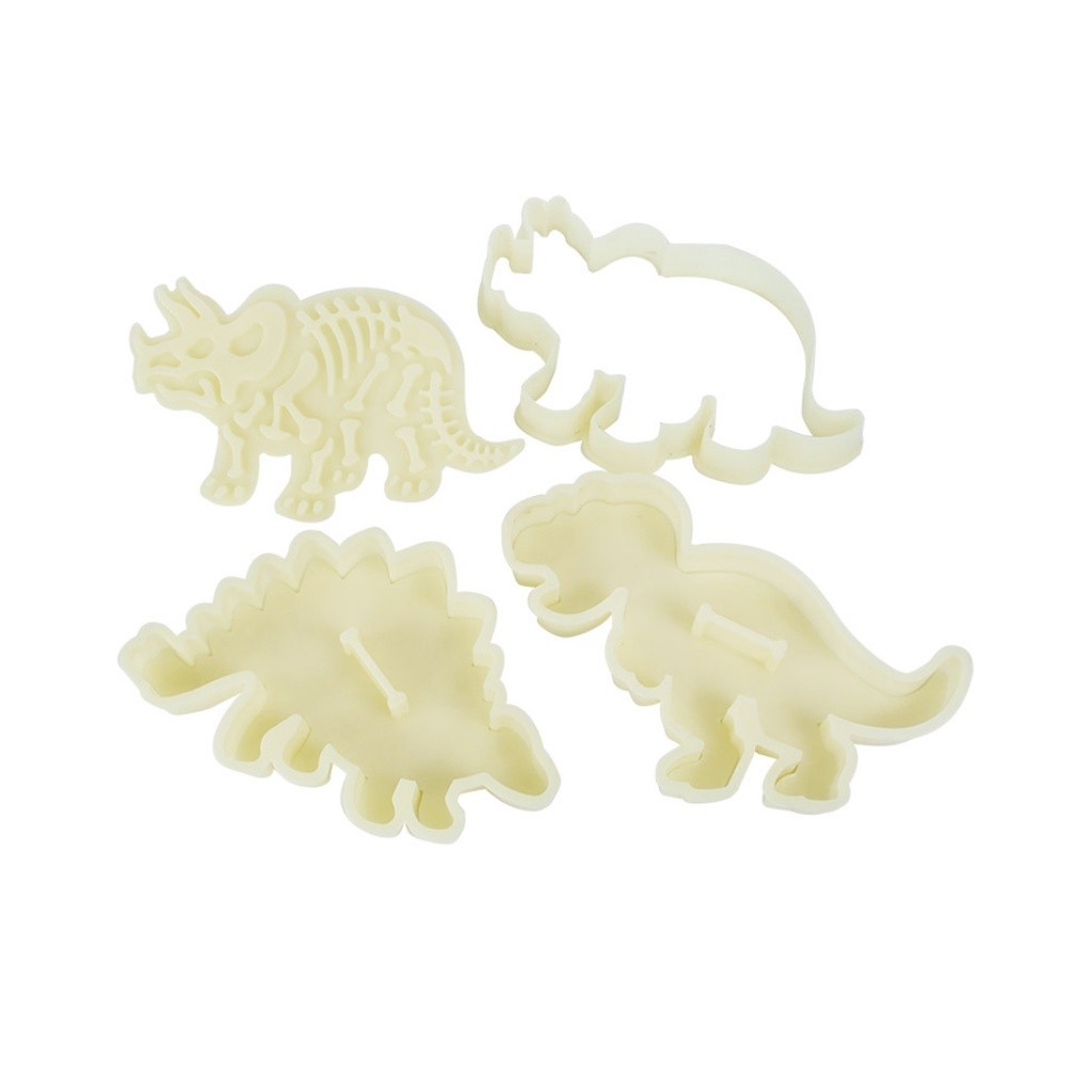 3Pcs/Set 3D Dinosaur Cookie Cutters Mold Dinosaur Biscuit Embossing Mould Sugar Dessert Baking Mold 恐龙主题烘焙饼干模具(2241L) - Image 7