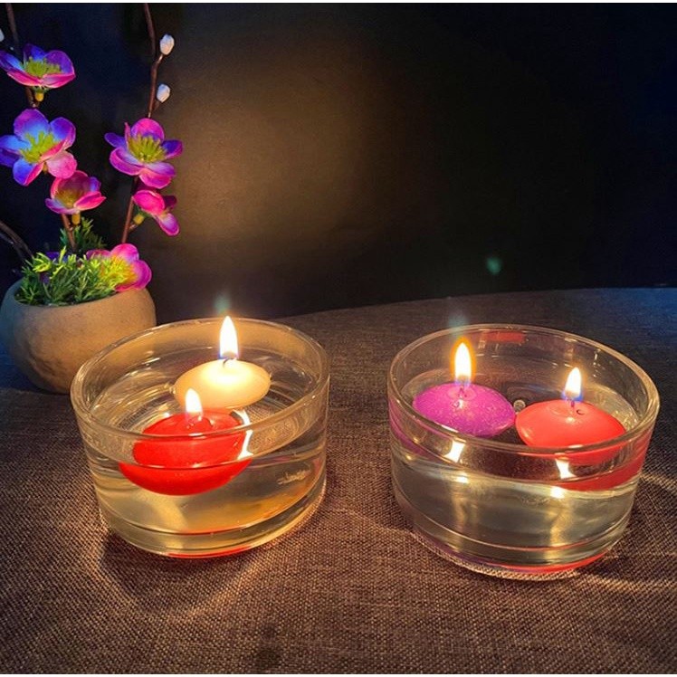 10pcs Unscented Small Floating Candles For Wedding Party Event New Year Christmas Decoration Home(257L) - Image 9