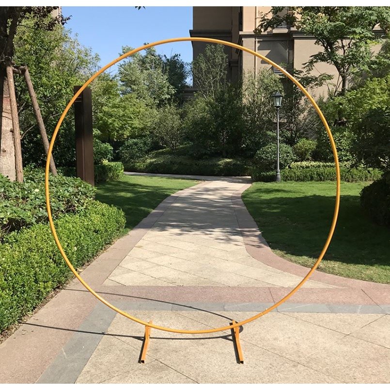 Round Backdrop Stand Metal Circle Balloon Arch Frame Kit Circle Arch Stand for Valentine's Day Wedding (2095L) - Image 5