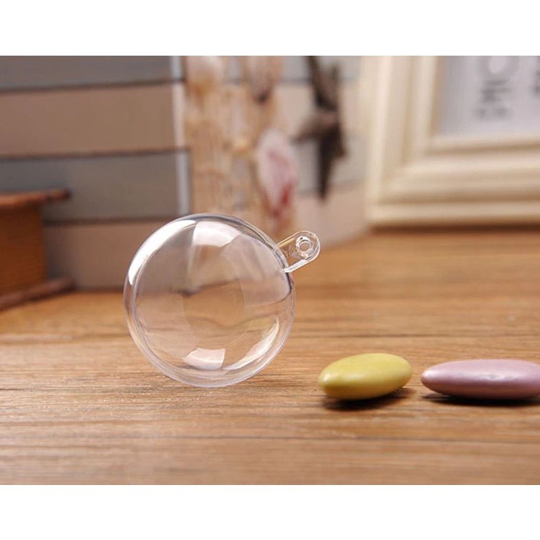 3/4/5/8/10/11/12/14/16/20cm Christmas Tress Ball Transparent Plastic Baubles Christmas Baubles Sphere Fillable (323L) - Image 5
