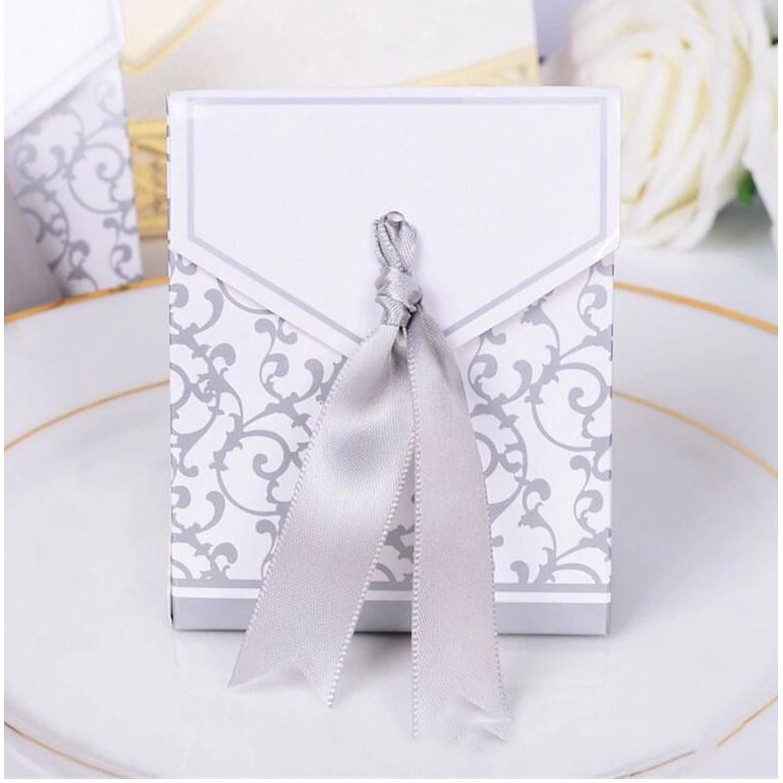 1pc Upscale Gold Sliver Flower Candy Boxes Bag Favor Sweet Cake Gift Party Wedding(135L) - Image 6