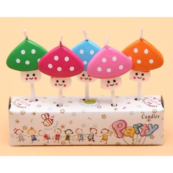 5pcs/lot Cartoon Candles Party Supplies Kids Birthday Candles Cake Topper Evening Party Decorations(360L) - Image 9
