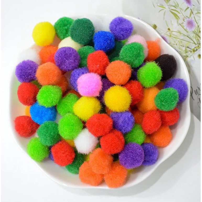 10/12/15/20/25/30mm Mini Fluffy Soft Pom Poms Pompoms Ball Handmade Kids Toys Wedding Christmas Decor DIY Sewing(845L) - Image 19