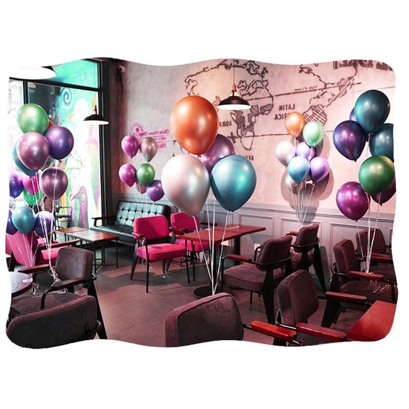 100pcs 10inch 4.5g Glossy Metal Pearl Latex Balloon Helium balloon Wedding Birthday Party decoration(599) - Image 5