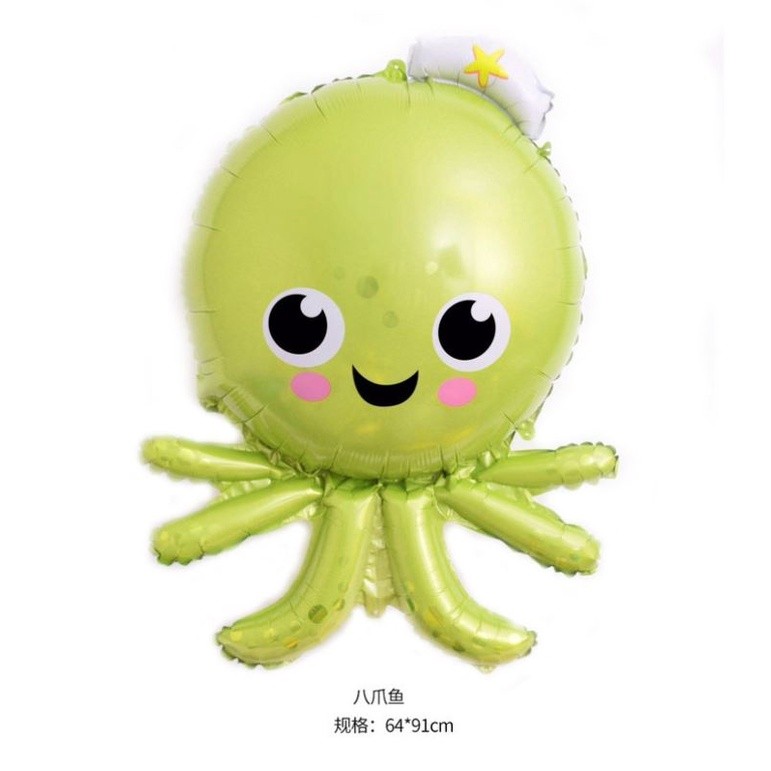 Large Fish Balloons Foil Shark Octopus Balloon Sea World Globos Birthday Party Decorations Kids Inflatable Toys(1607L) - Image 3