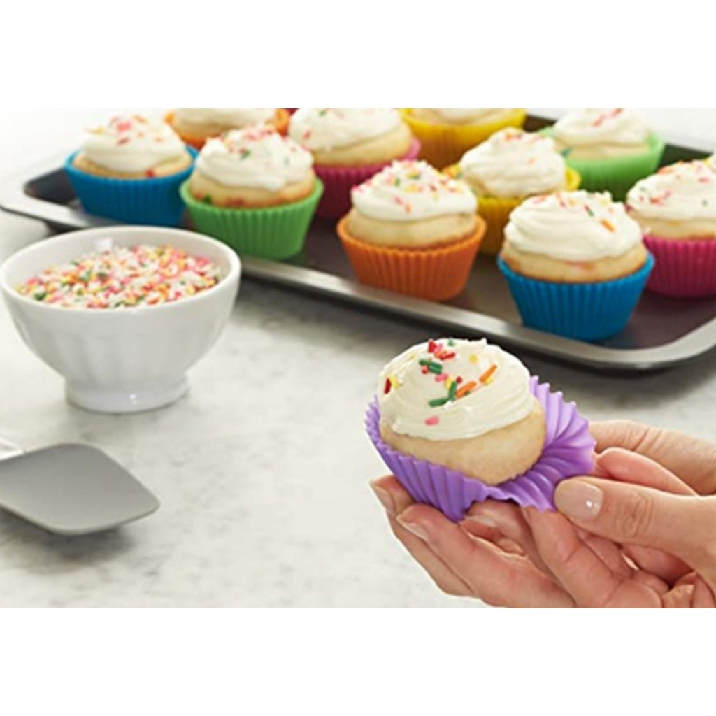 Many Kinds Silicone Cupcake Mold Cake Muffin Baking Bakeware Nonstick Silicone Hear Flower 硅胶蛋糕模具(2177L) - Image 8