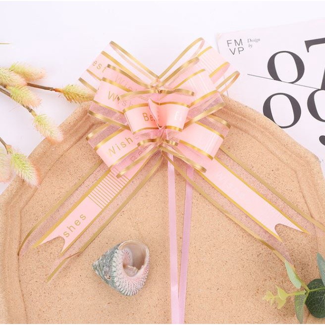 1pc 50mm Valentine'sDay Gift Packing I Love you more Large Organza Pull Bow Ribbon for Craft Wedding Decoration(1240L) - Image 11
