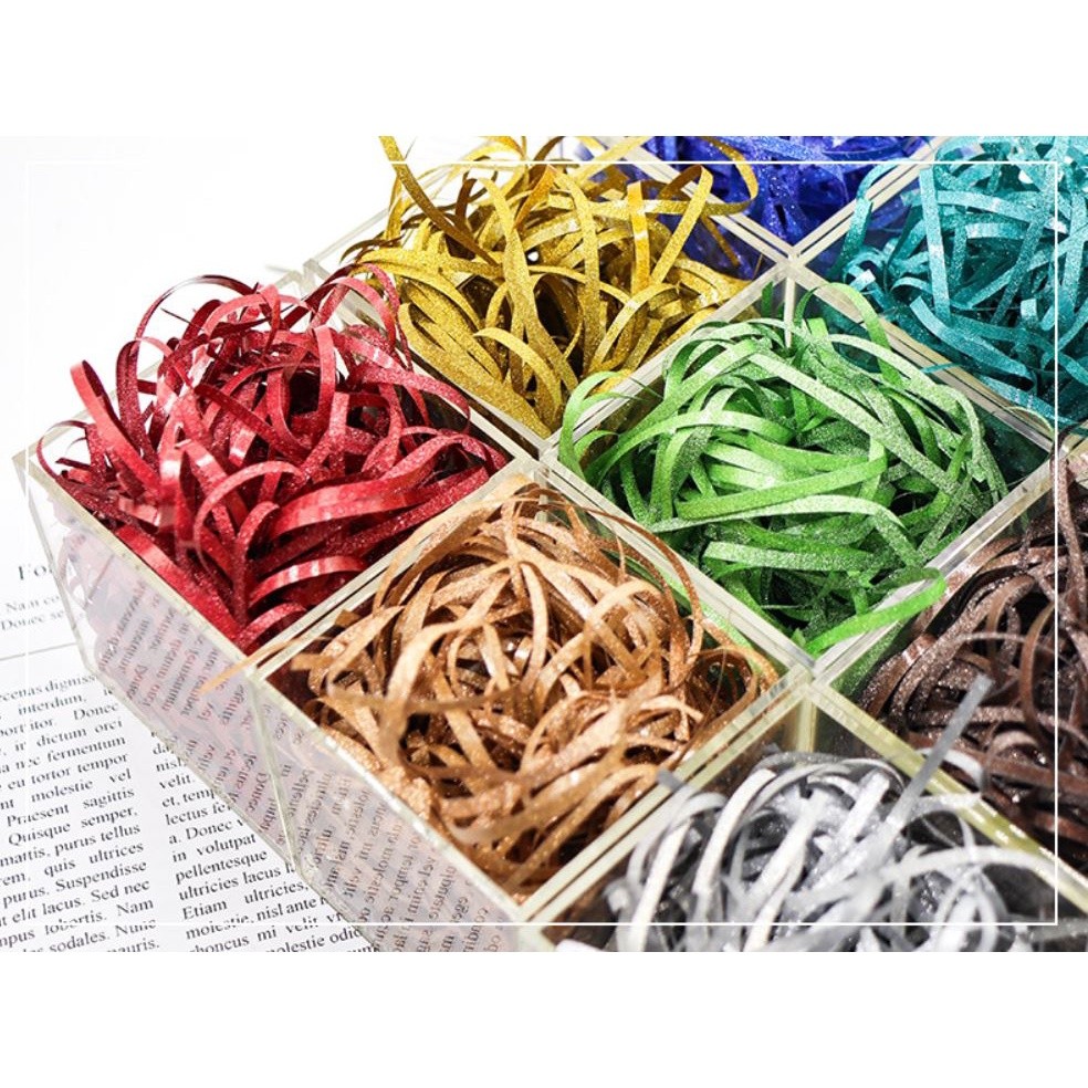 20g/bag Glitter Blush Shredded Tissue Paper Confetti Gift Box Basket Filler for Birthday Wedding Party Favor(1086L)