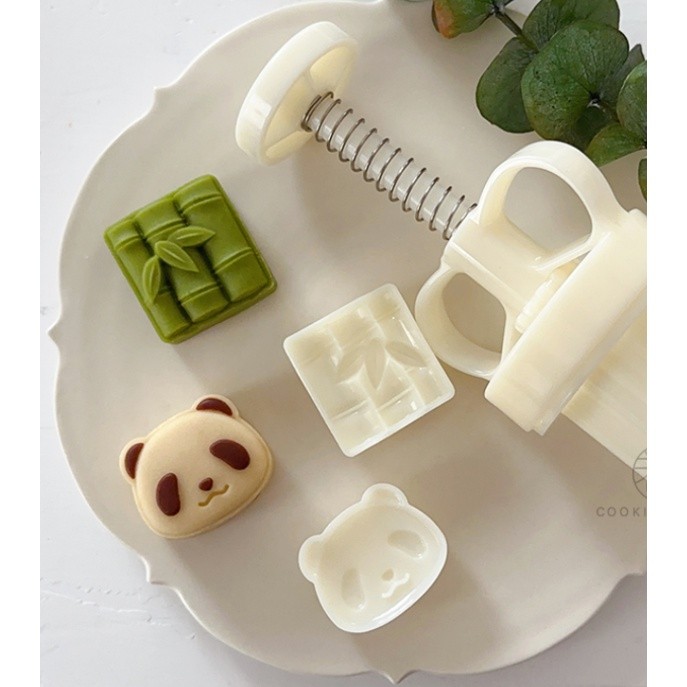 30g/50g Panda/Bamboo Shortbreads Press Mold Cookie Stamps Chinese Mid-Autumn Moon Cake Makers Decoration Tool熊猫模具(2221L) - Image 6