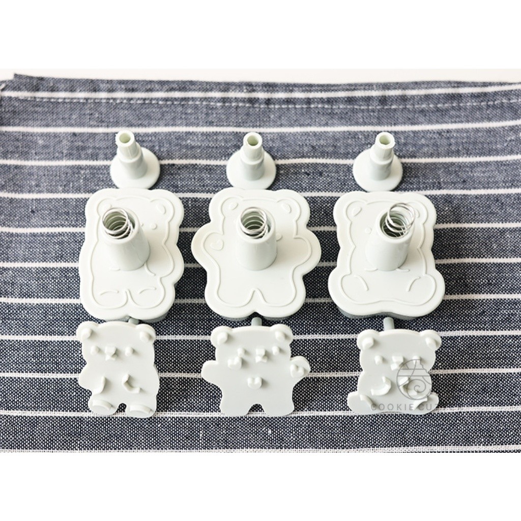 Bear Pattern Cookie Cutter Valentine's Day Love Bear Animal Shape Biscuit Mold Hand Pressure Fondant 韩式卡通动物(2253L) - Image 7