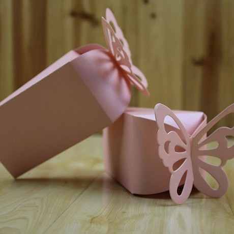 10pcs/lot Butterfly Party wedding candy box wedding Carriage European cake box 蝴蝶蛋糕盒 (209L) - Image 4
