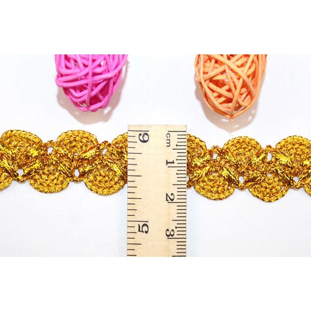 1yard 2cm Round Fabric Lace Trim Ribbons for Wedding Party Decoration Cloth Crafts Sewing Accessories 波浪窗帘花边(2145L) - Image 4