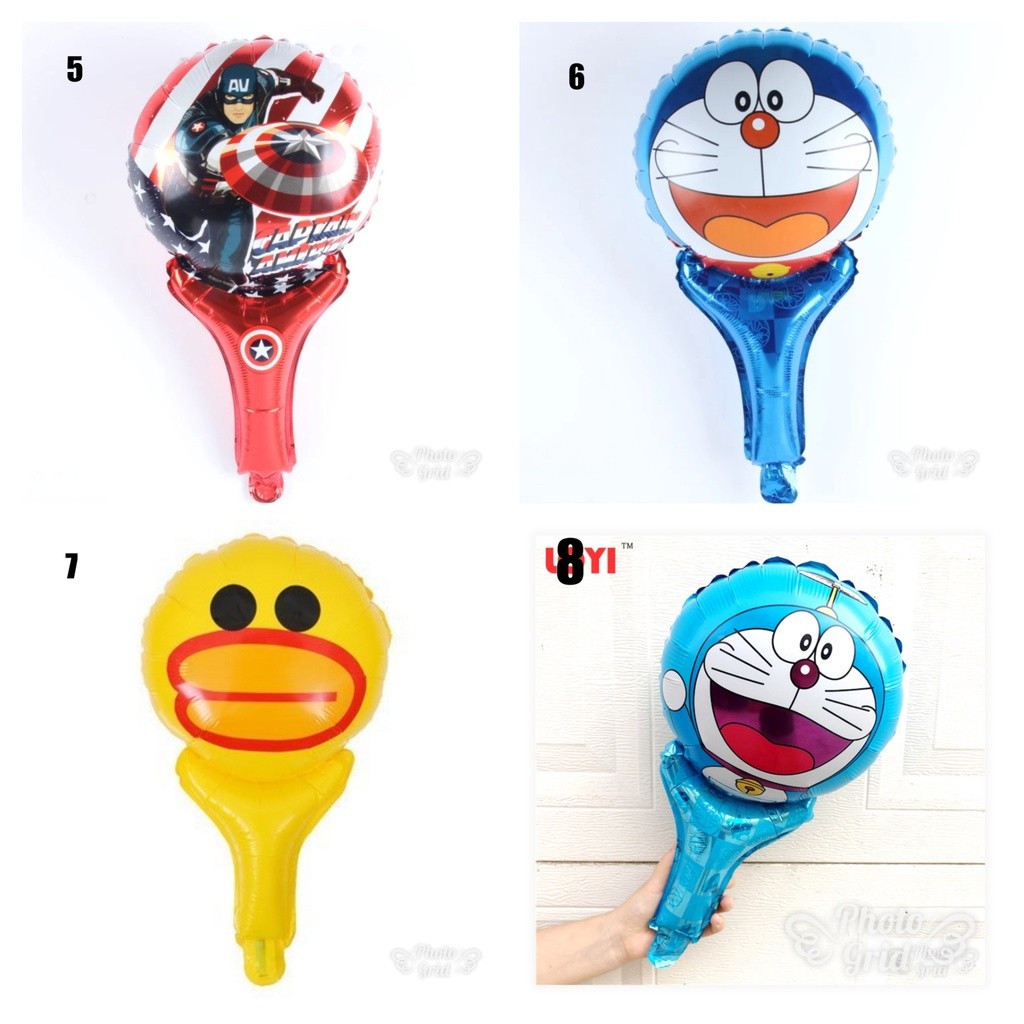Cartoon Moana/ Princess Hand Sticks Foil Balloons Baby Birthday Wedding Party Decorations Air Globos Kids(295L) - Image 3