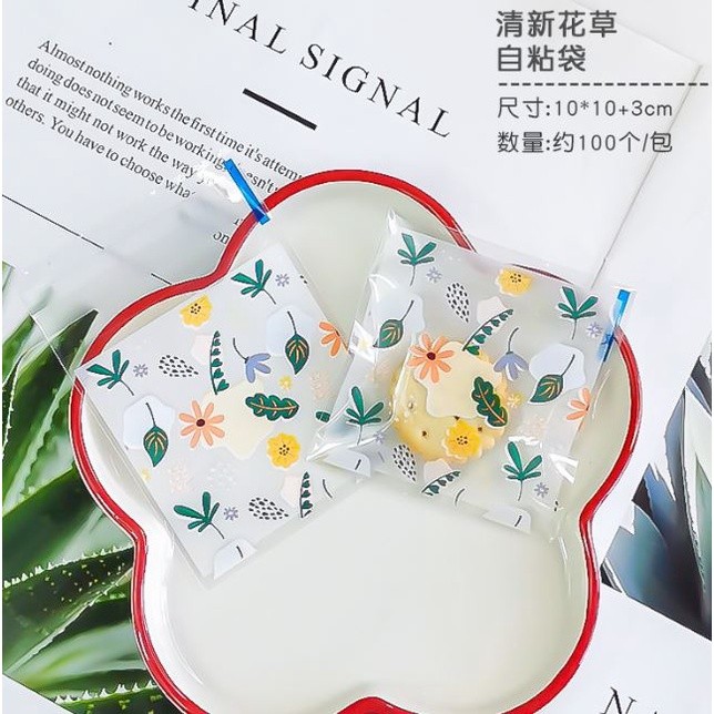 100Pcs 10x10cm Plastic Cartoon Animal Baking Packaging Biscuit Moon Cake Cookie Snack Food Self-Adhesive Candy(2090L) - Image 7