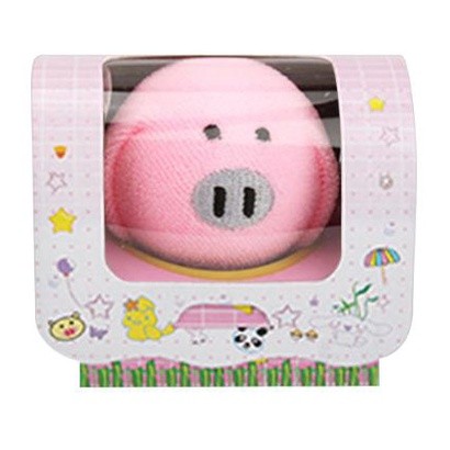 1pcs Cute Animal Compressed Travel Towels Set Gift Set with Embroidery Cotton Pig Towels Bath Set Couple Wear(188L)