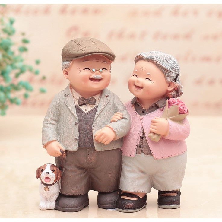 Grandparents Model Ornament Creative Sweety Lovers Couple Ornaments Modern Home Decoration Living Room (1304L) - Image 10