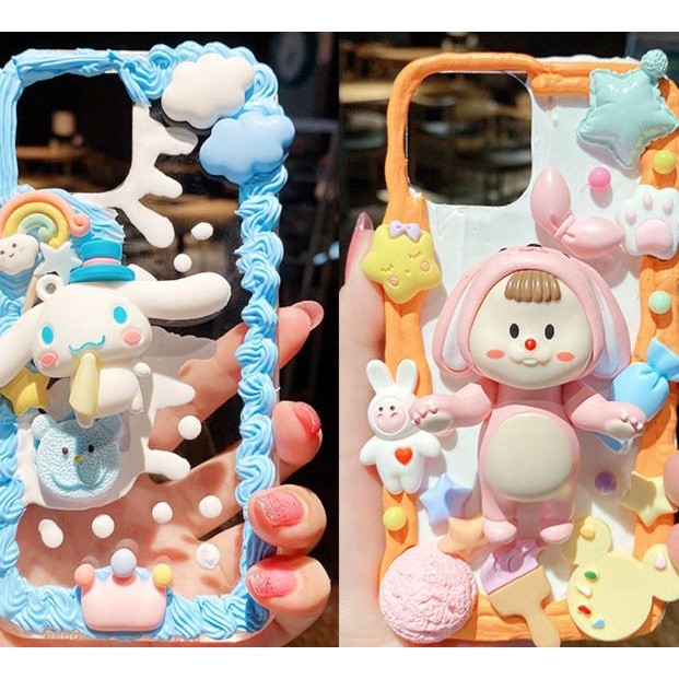 10pcs/pack Cartoon Animal/Flower Resin Flatback Slime Charms Cream Glue Resin Accessories for DIY Crafts(2139L) - Image 7