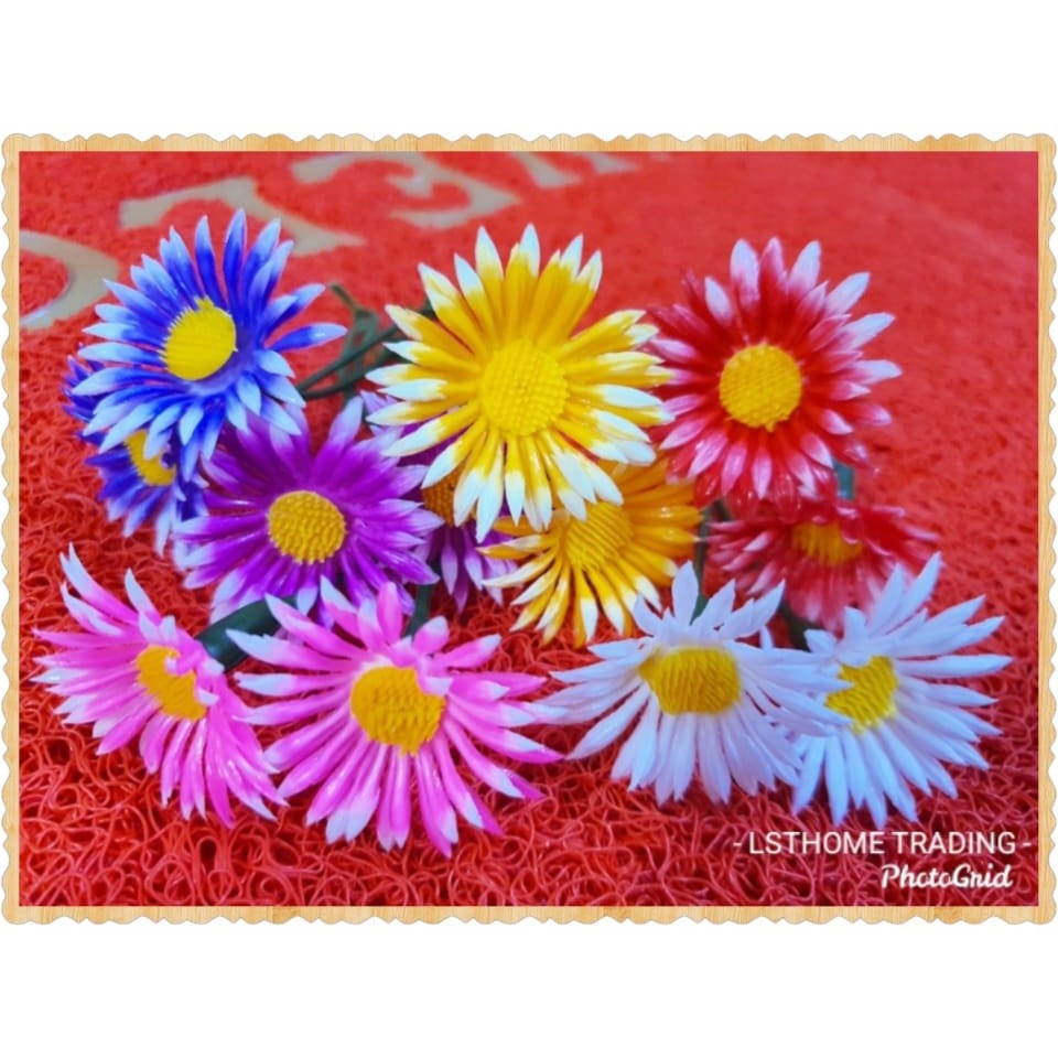 1pc Simulation plastic flower head chrysanthemum home flower arrangement decoration (2114L)