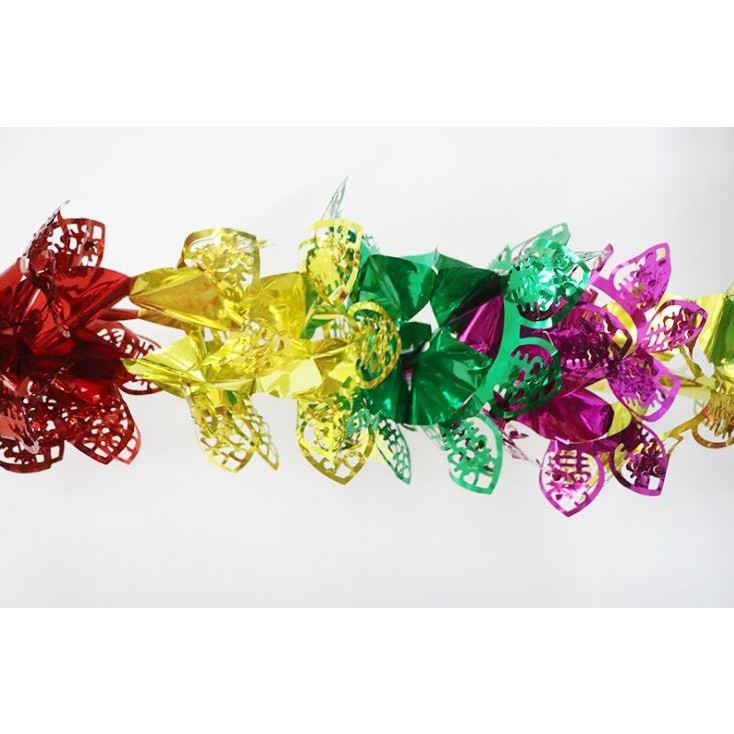 3m and 3.5m Colorful Wedding Polystrene Pull Flower Banners Party Decoration(708L) - Image 3