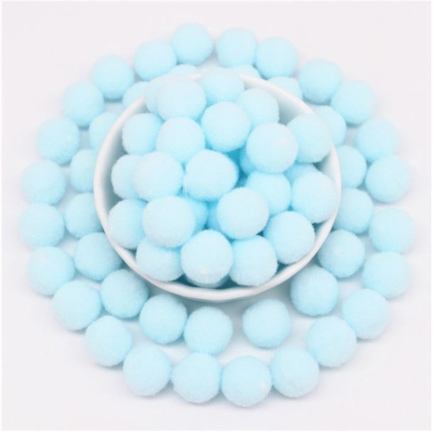 25mm (12pcs/pack) DIY Fluffy Soft Pompom Plush Pom Poms Ball Macaron Pompones Handmade Sewing Craft Kids Toy (2135L) - Image 12