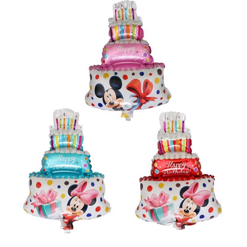 Mini Large Mickey Mouse Minnie Foil Balloons Kids Birthday Party Globos Birthday Baby Show Decorative Balloon(175L)