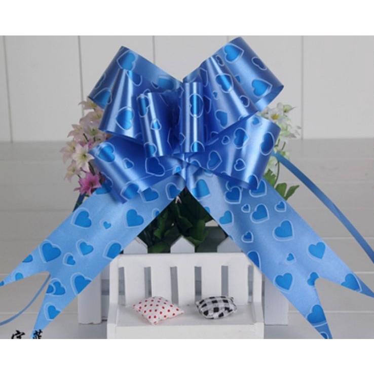 10pcs/lot 3cm Ribbon (Heart) Christmas Gift Wrap Pull Bows Gift Ribbons Happy New Year Birthday Wedding Car Decor(467L) - Image 20