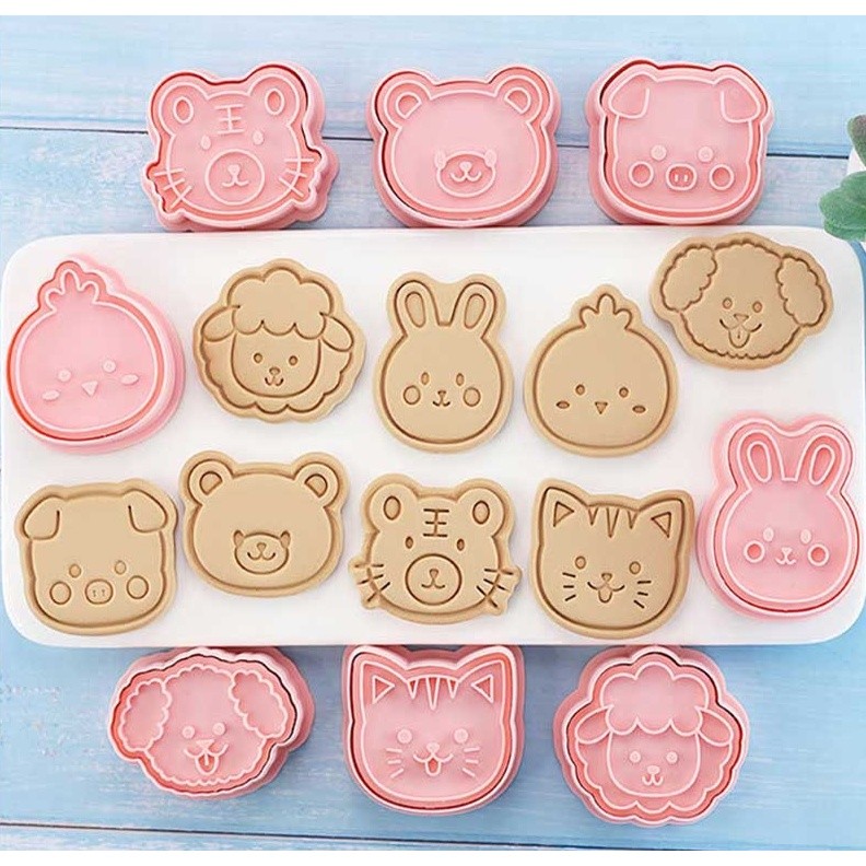 Mini Frame Sweets Anime Molds Dog Mold Cookie Stamps Cutters Pastry Cutter Baking Accessories Tools Kitchen饼干模具(2208L)