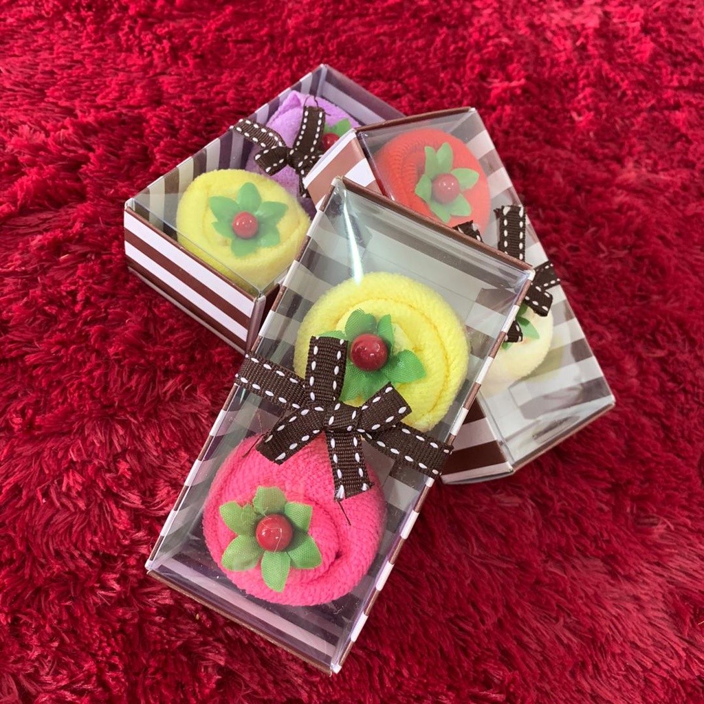 READY IN STOCK 2pcs/pack Tiramisu Towel Cake for Birthday Wedding Door Gift(189L) - Image 2