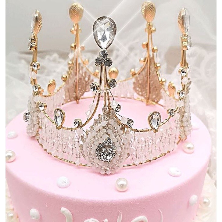 1pc Princess Crown Cake Topper Birthday Ornaments Headdress Crown Topper Cake Decoration For Birthday Party(1301L) - Image 13