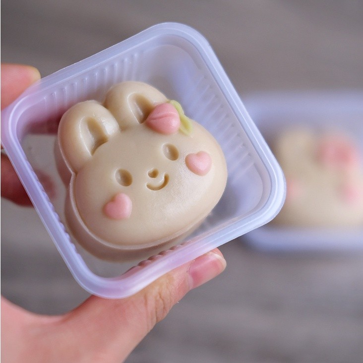 50g Hand-pressed Moon Cake Model Home Mung Bean Cake Model Kitchen Baking Tools Cake Store Flow Heart Moon月饼模具(2222L) - Image 5