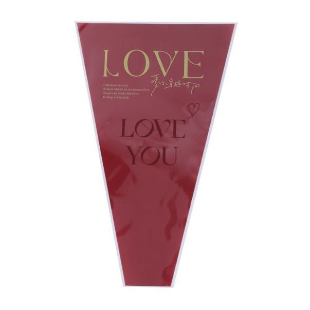 50pcs LOVE 4 Silk Transparent Rose Packaging Bags Flower Bouquet Bag for Valentine's Day Wedding Mother's Day(2247L) - Image 8