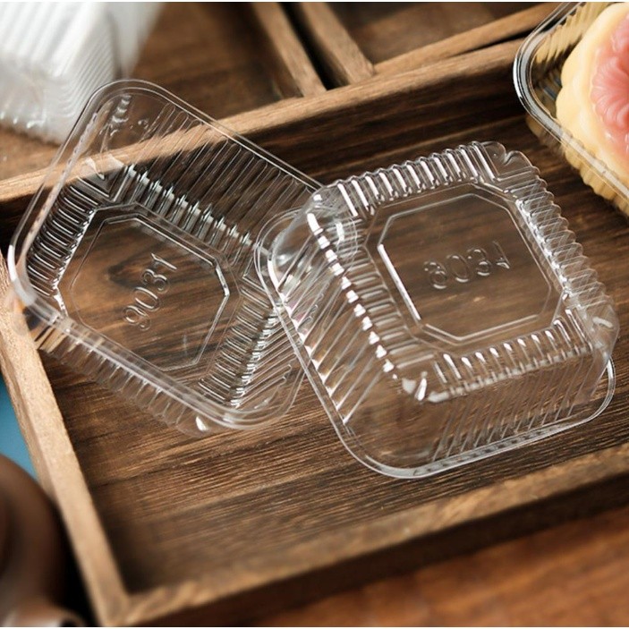 100pcs Square Moon Cake Trays Mooncake Packaging Box Pastry Decorative Accessories Gold Plastic Cake Box 月饼底托 (1273L) - Image 6