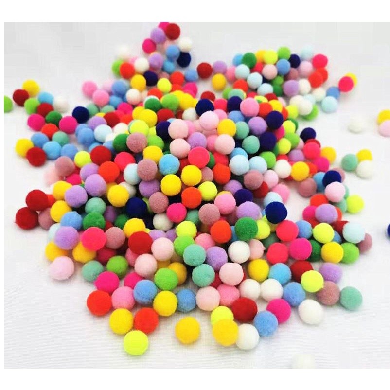 10/12/15/20/25/30mm Mini Fluffy Soft Pom Poms Pompoms Ball Handmade Kids Toys Wedding Christmas Decor DIY Sewing(845L) - Image 10