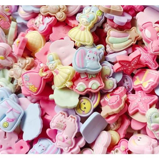 10pcs/pack Cartoon Animal/Flower Resin Flatback Slime Charms Cream Glue Resin Accessories for DIY Crafts(2139L) - Image 8