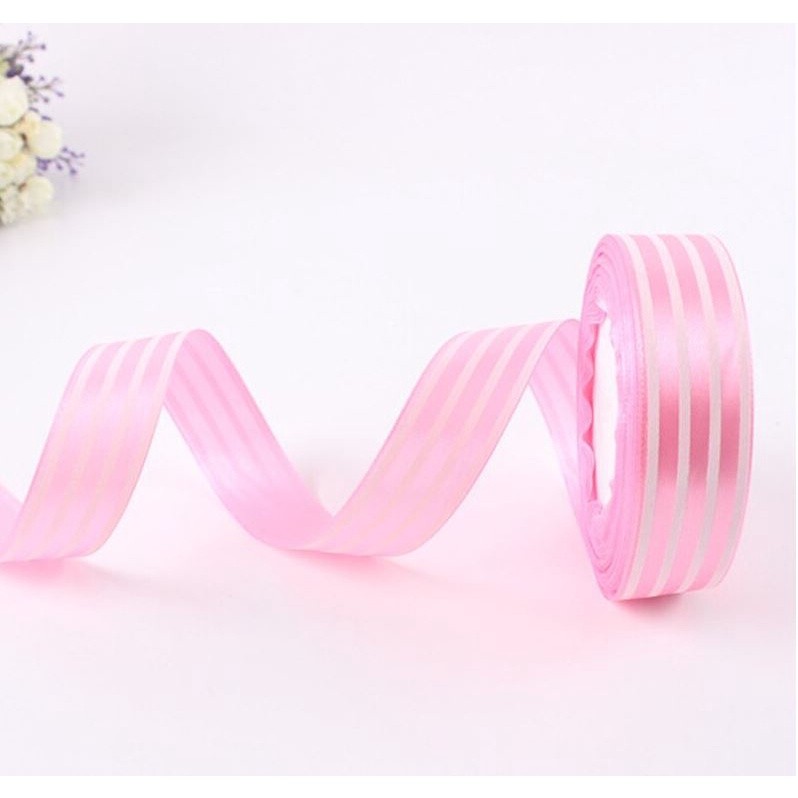 5.5M 2.5cm Stripe Grosgrain Ribbon Gift Wrap Ribbon Decoration Ribbons Diy Crafts Materials Packaging Accessories - Image 7
