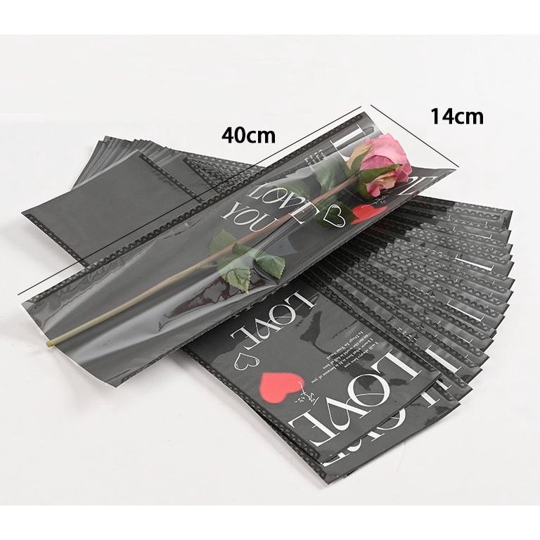 20pcs Lot Single Rose Flower Packaging Bag Gift Wrapping Paper Wedding Floral Package Valentine's Day Decor(2246L) - Image 10